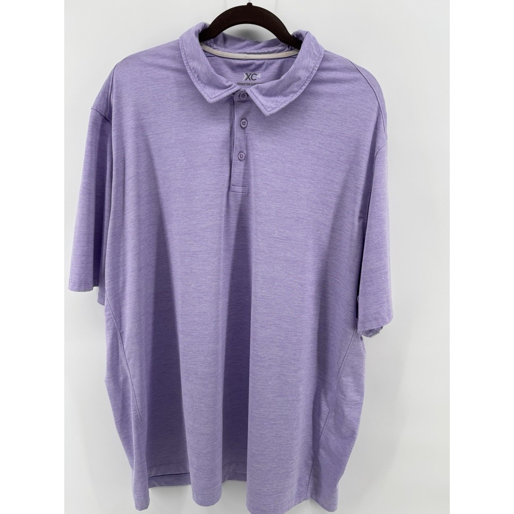 Johnston Murphy XC4 Performance Golf Polo Purple Shirt Men's Size XXXL